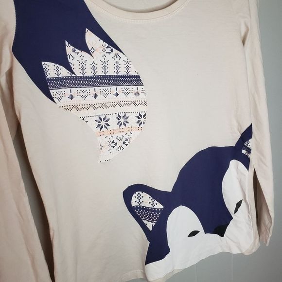 𝅺3 for $25 Reitmans Fox Long sleeve t-shirt Medium - Picture 2 of 6